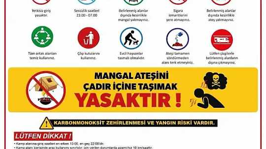 Erciyes'te çadır ve kamp sezonu devam ediyor