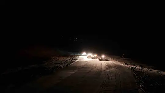 Erciyes'te çalışmalar 24 saat devam ediyor