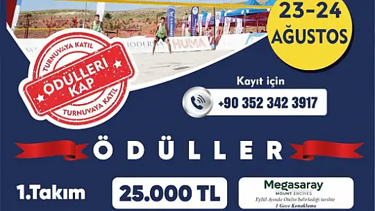 Erciyes'te fileler zirvede geriliyor: 'En havalı voleybol turnuvası' başlıyor
