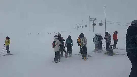 Erciyes'te kar kalınlığı 130 santime ulaştı