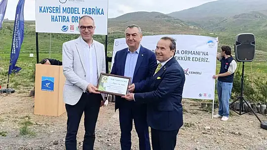 Erciyes'te Model Fabrika Hatıra Ormanı açıldı