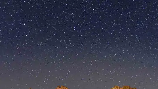 Erciyes'te Perseid Meteor Yağmuru görsel şölen oluşturdu