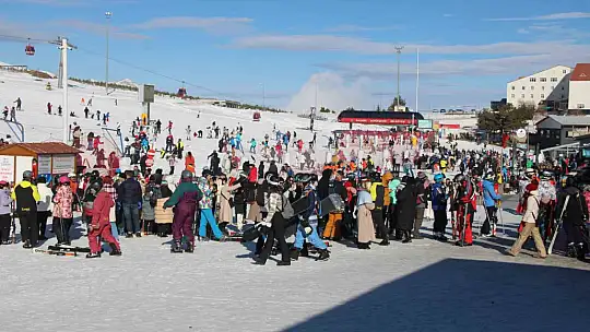 Erciyes'te sömestir yoğunluğu