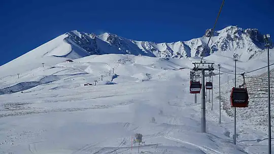 Erciyes'te Türkiye'nin en gelişmiş yapay karlama sistemiyle pistler sezona hazırlanıyor