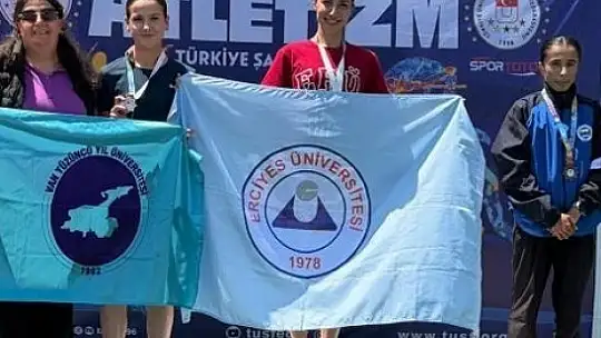 Erciyes Üniversitesi atletlerinden 4 madalya