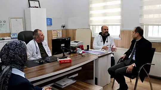 Erşan'dan aile sağlığı merkezlerine ziyaret