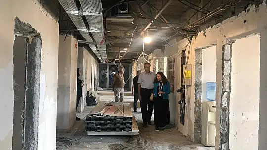 ERÜ Hastaneleri'nde fiziki iyileştirme çalışmaları hızla devam ediyor