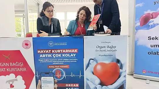 ERÜ Hastaneleri'nde Organ Bağışı Farkındalık Standı açıldı