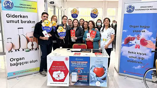 ERÜ Hastaneleri'nde Organ Bağışı Farkındalık Standı açıldı