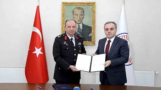ERÜ ile Jandarma Genel Komutanlığı Kriminal Başkanlığı arasında iş birliği protokolü imzalandı