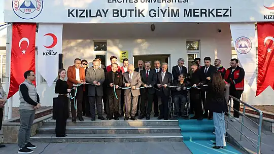 ERÜ'ye Kızılay Butik Giyim Merkezi açıldı