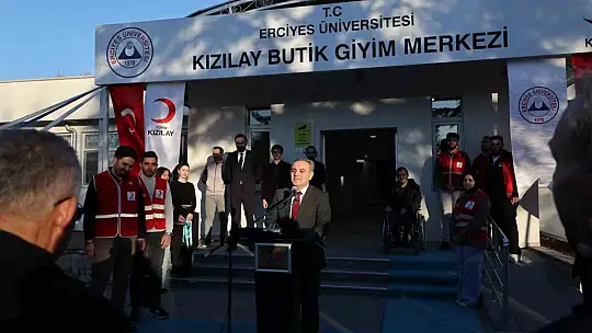 ERÜ'ye Kızılay Butik Giyim Merkezi açıldı