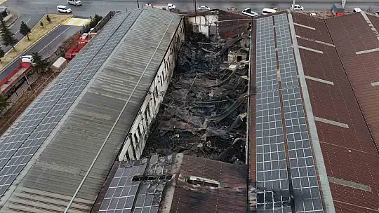 Fabrikadaki hasar gün aydınlanınca ortaya çıktı