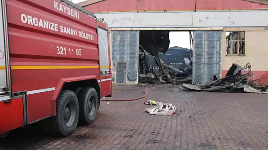 Fabrikadaki hasar gün aydınlanınca ortaya çıktı