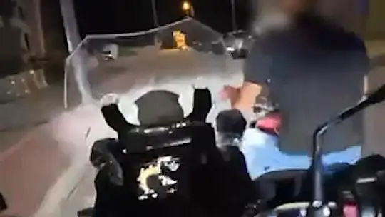 Film sahnelerini aratmayan kovalamaca polis kamerasında