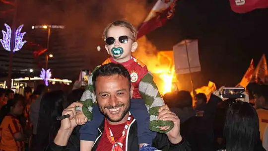 Galatasaray'ın şampiyonluğu Kayseri'de coşkuyla kutlandı