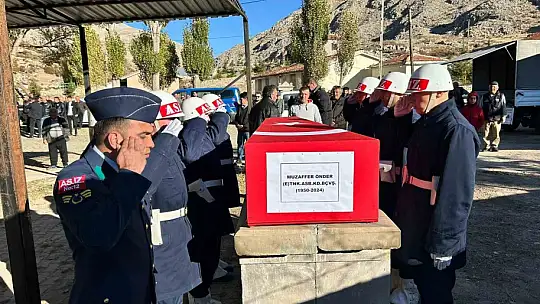 Hayatını kaybeden emekli astsubay son yolculuğuna uğurlandı