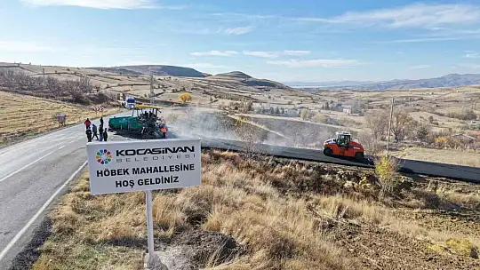 Höbek mahallesine 8 bin 600 tonluk sıcak asfalt