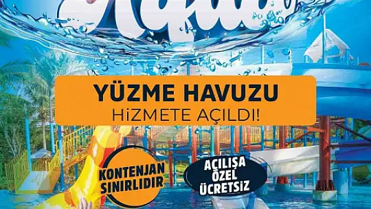 İç Anadolu'nun en büyük Aqua Parkı Kayseri'de kapılarını açıyor