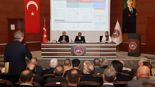 İl Koordinasyon Kurulu Vali Çiçek Başkanlığında toplandı