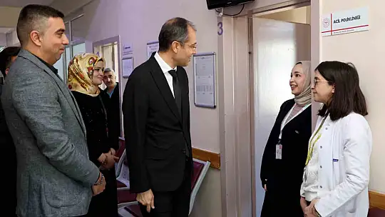 İl Sağlık Müdürü Dr. Erşan Özvatan'daki sağlık hizmetlerini yerinde değerlendirdi