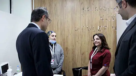 İl Sağlık Müdürü Erşan'dan Kayseri Devlet Hastanesi'nde inceleme