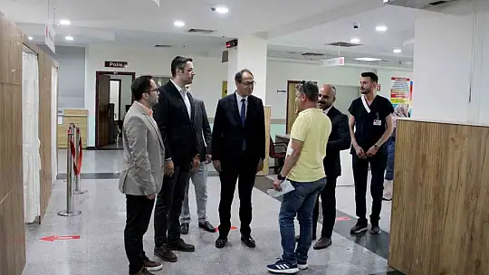 İl Sağlık Müdürü Erşan'dan Kayseri Devlet Hastanesi'nde inceleme
