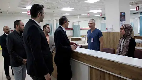 İl Sağlık Müdürü Erşan'dan Kayseri Devlet Hastanesi'nde inceleme