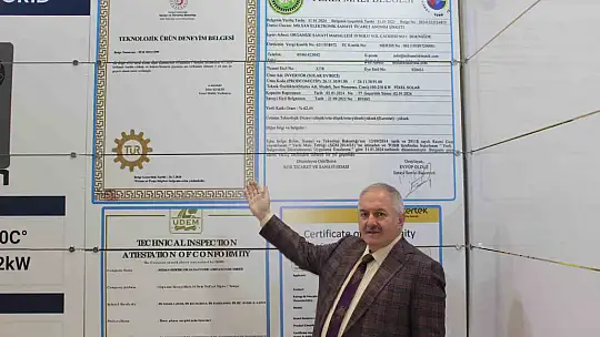 İlk yerli invertör Kayseri'de görücüye çıktı