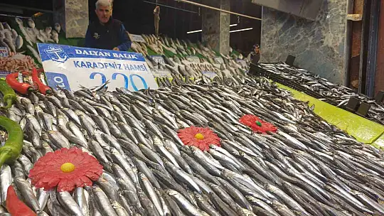 Kar yağdı, balık tezgâhları şenlendi