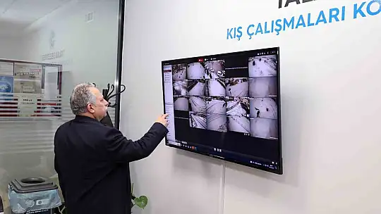 Kar yine yağdı,Talas'ta kış çalışmalar yeniden başladı