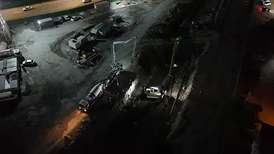 Kartal Katlı Kavşağı'nda çalışmalar aralıksız sürüyor
