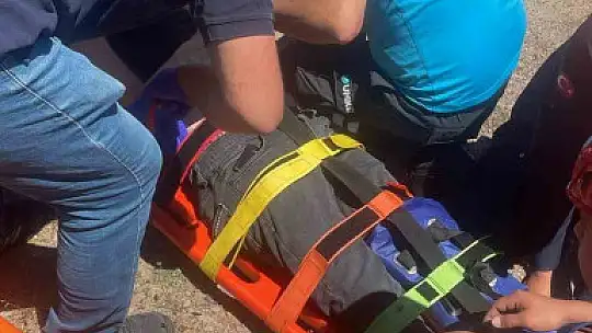 Kayalıklardan düşen şahıs yaralandı