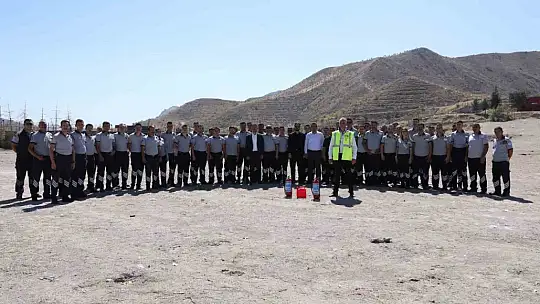 KAYMEK'in özel güvenlik personeline yangın eğitimi