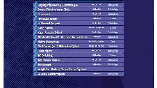 KAYMEK sanat ve mesleki eğitim kurslarına kayıtlar başladı