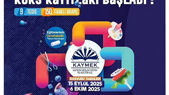 KAYMEK sanat ve mesleki eğitim kurslarına kayıtlar başladı