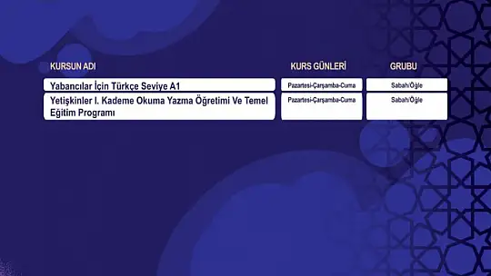 KAYMEK Sanat ve Mesleki Eğitim Bahar Dönemi Kurs kayıtları sürüyor