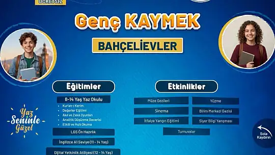 KAYMEK Yaz Okulu kayıtları başladı