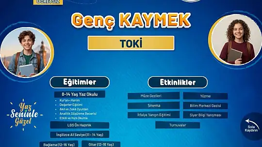 KAYMEK Yaz Okulu kayıtları başladı