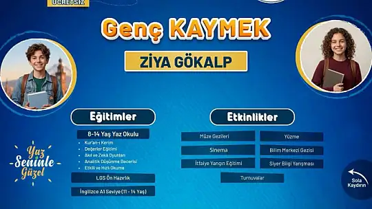 KAYMEK Yaz Okulu kayıtları başladı