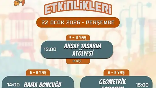 Kayseri Bilim Merkezi, yarıyılda etkinliklerle öğrencileri misafir edecek