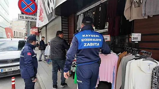 Kayseri Büyükşehir'de düzenli bir şehir için 'kaldırım' denetimi