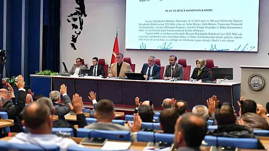Kayseri Büyükşehir'de meclis ve encümen 2025 boyunca yoğun çalıştı