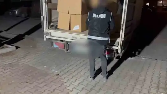 Kayseri'de 1 milyon 800 bin boş makaron ele geçirildi