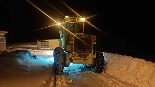 Kayseri'de 14 mahalle yolu ulaşıma kapalı