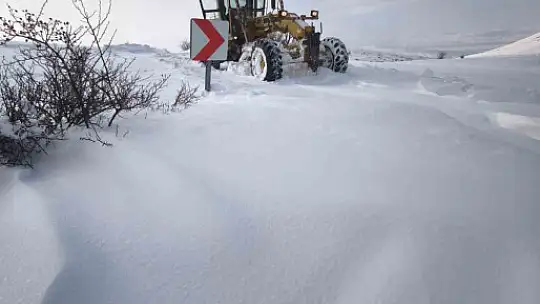 Kayseri'de 14 mahalle yolu ulaşıma kapalı