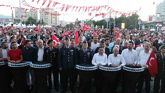 Kayseri'de 15 Temmuz coşkusu