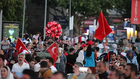 Kayseri'de 15 Temmuz coşkusu