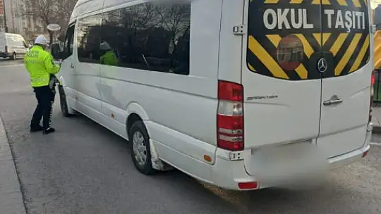 Kayseri'de 164 okul servisi denetlendi