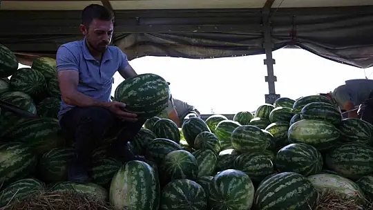 Kayseri'de 17 ton karpuz dağıtıldı